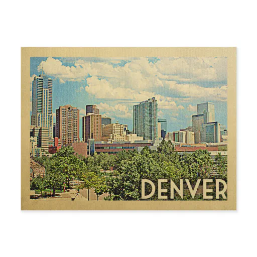Denver Colorado Postcard Vintage Travel