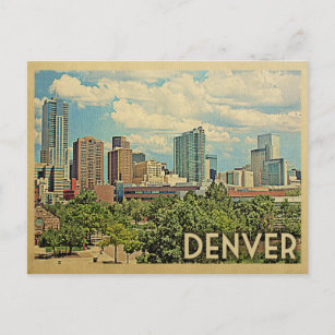 Denver Colorado Postcard Vintage Travel