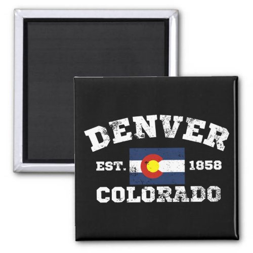 Denver Colorado Retro Vintage Magnet