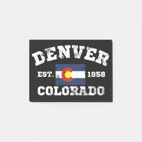 Denver Colorado Retro Vintage Post_it Notes