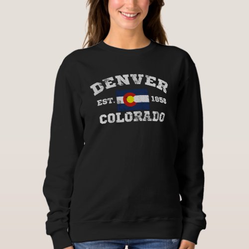 Denver Colorado Retro Vintage T_Shirt Sweatshirt