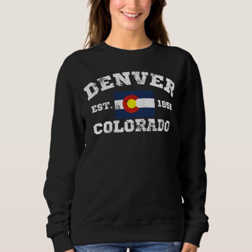 Denver Colorado Retro Vintage T_Shirt Sweatshirt