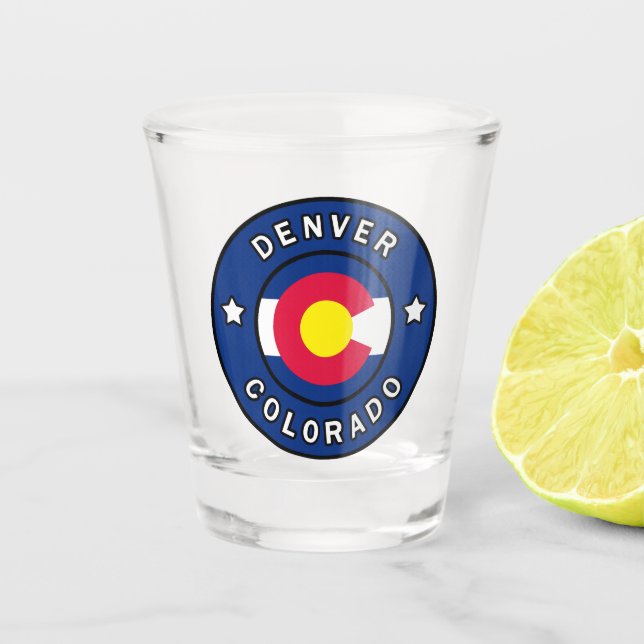 Denver Colorado Shot Glass (Front)
