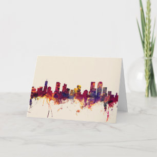 Denver Colorado Skyline Card