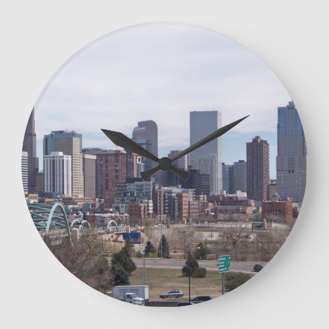 Denver, Colorado Skyline Clock (Front)