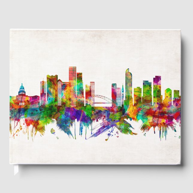 Denver Colorado Skyline Guest Book (Front)
