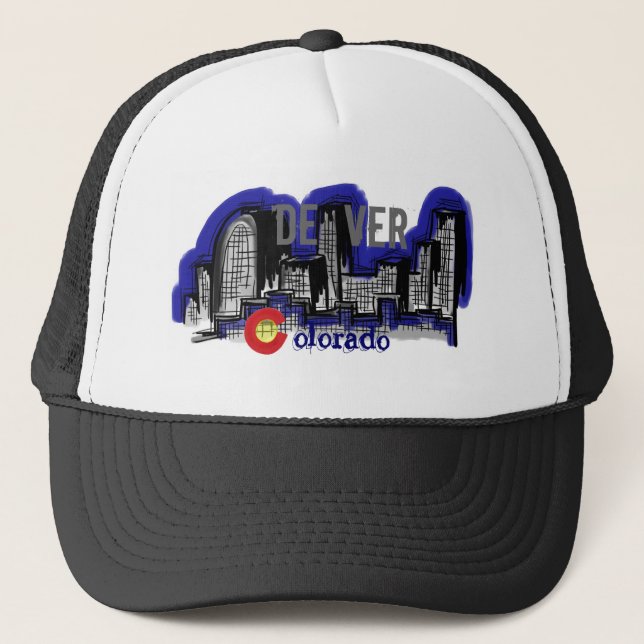 Denver Colorado skyline hat (Front)