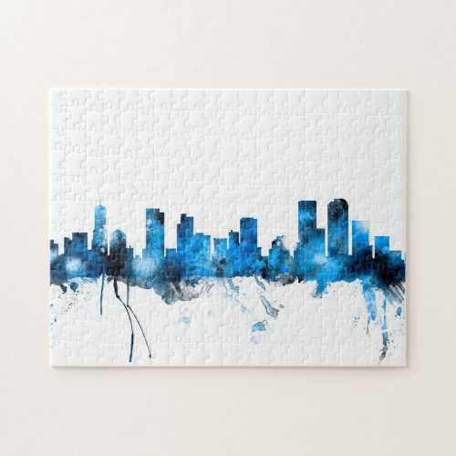 Denver Colorado Skyline Jigsaw Puzzle