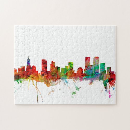 Denver Colorado Skyline Jigsaw Puzzle