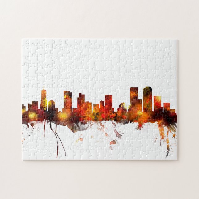 Denver Colorado Skyline Jigsaw Puzzle (Horizontal)