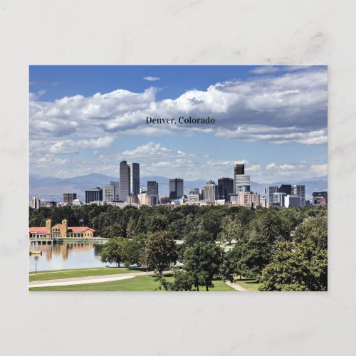 Denver Colorado Skyline Postcard