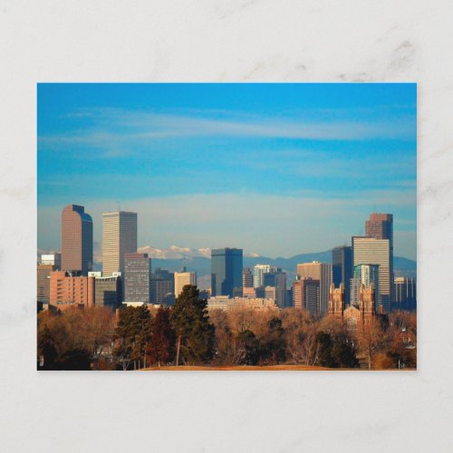 Denver Colorado Skyline Postcard