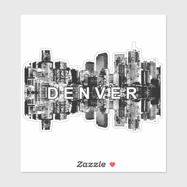 Denver, Colorado skyline Sticker (Sheet)