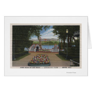 Denver, Colorado - Speed Boats on Lake Rhoda Cards