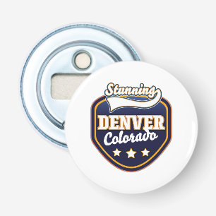 Denver Colorado travel logo Bottle Opener