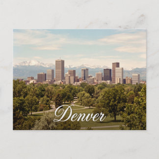 Denver Colorado Travel Postcard