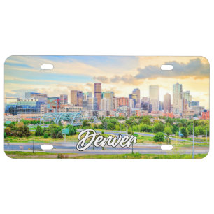 Denver, Colorado, USA License Plate
