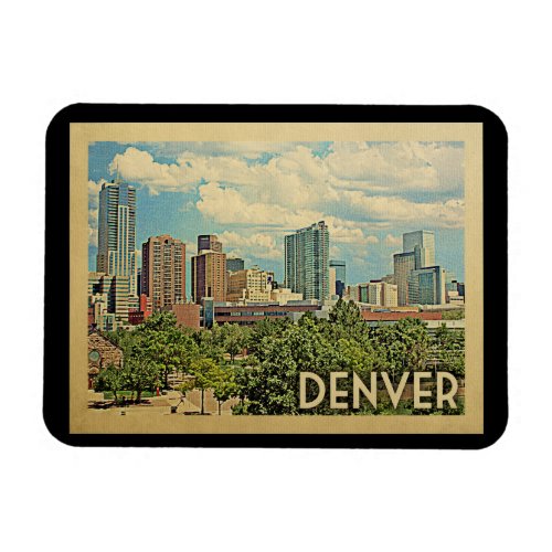 Denver Colorado Vintage Travel Magnet