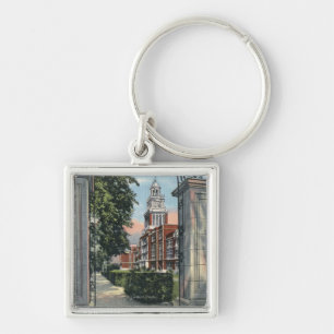 Denver, Colorado - Vista of East High School Keychain