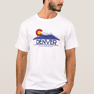 Denver Colorado wood mountains shirt