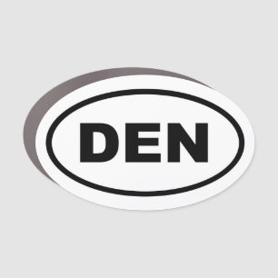 Denver DEN Car Magnet