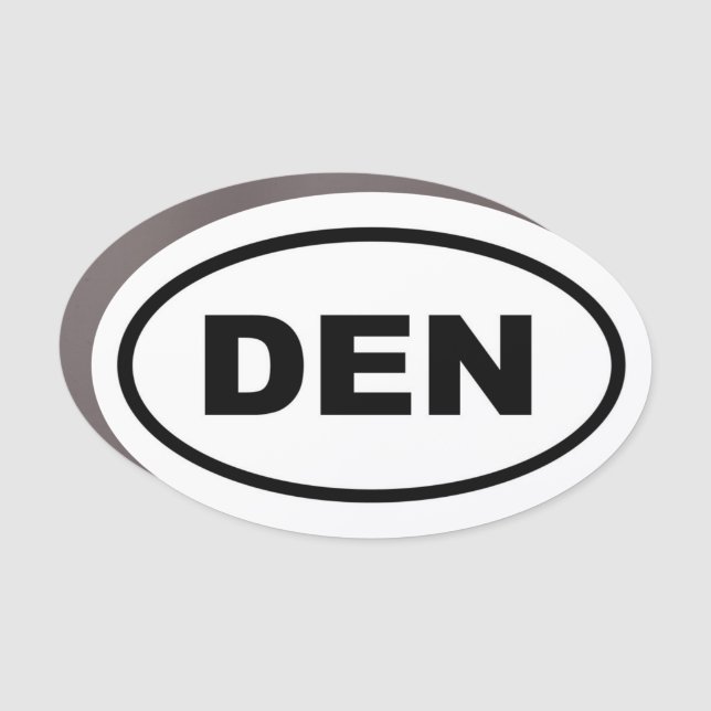 Denver DEN Car Magnet (Front)