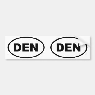 Denver DEN oval Bumper Sticker