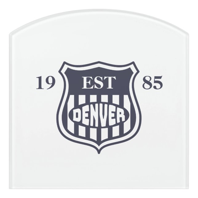 Denver Door Sign (Contour Front)