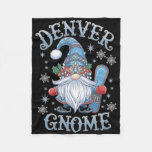 Denver Gnome Christmas Cheer Snowboarding Fun  Fleece Blanket