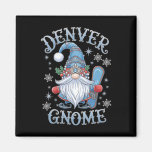 Denver Gnome Christmas Cheer Snowboarding Fun  Magnet