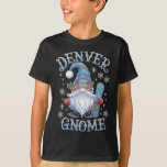 Denver Gnome Christmas Cheer Snowboarding Fun  T-Shirt