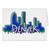 Denver graffiti style skyline (Front Horizontal)