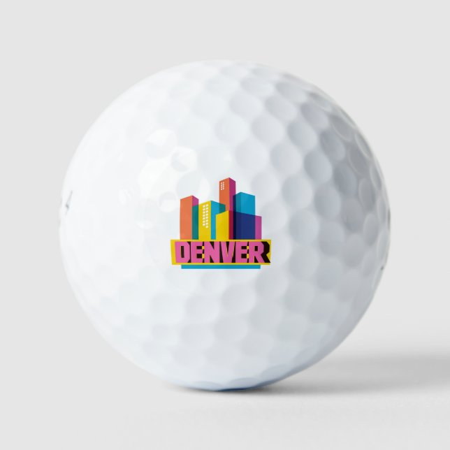 Denver In Design Golf Balls (Front)