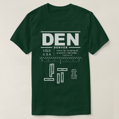 Denver International Airport DEN T_Shirt