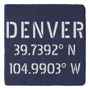 Denver Latitude Longitude Trivet