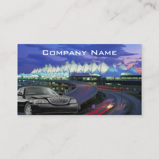 Customizable Denver Limo Business Card