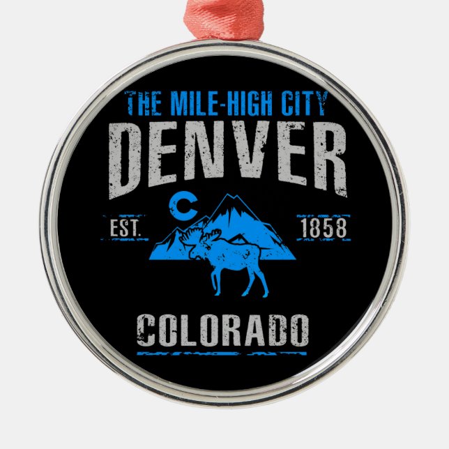 Denver Metal Ornament (Front)