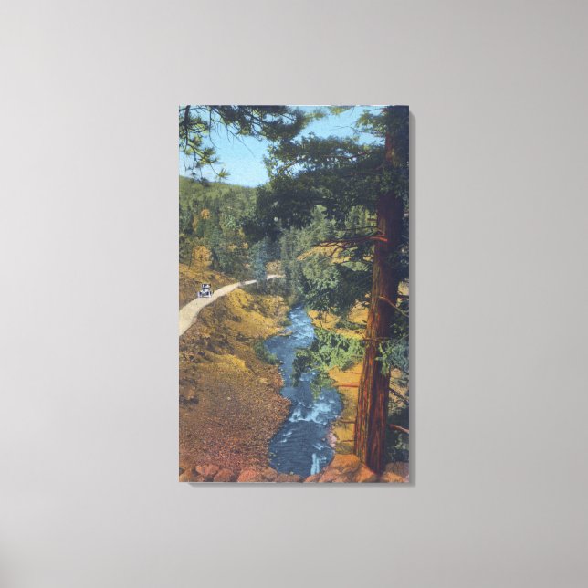 Denver Mountain Park, CO - Bear Creek Canyon Canvas Print (Front)