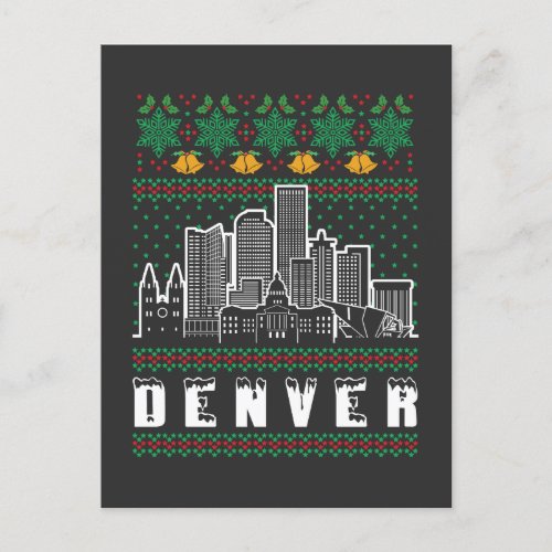 Denver Nevada Ugly Christmas Postcard