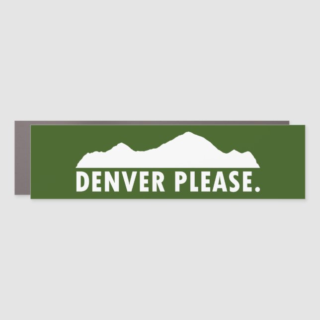 Denver Please Car Magnet (Front)