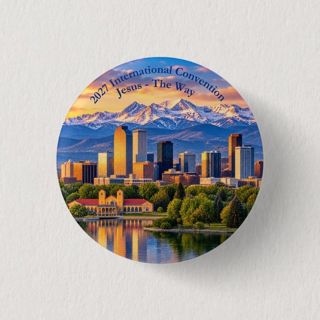 Denver Skyline Button (Front)