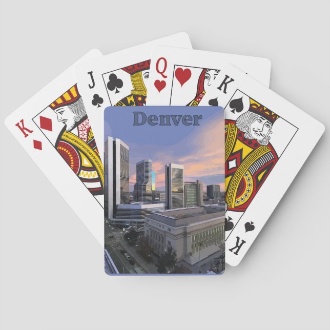 Denver Skyline Poker Cards (Back)