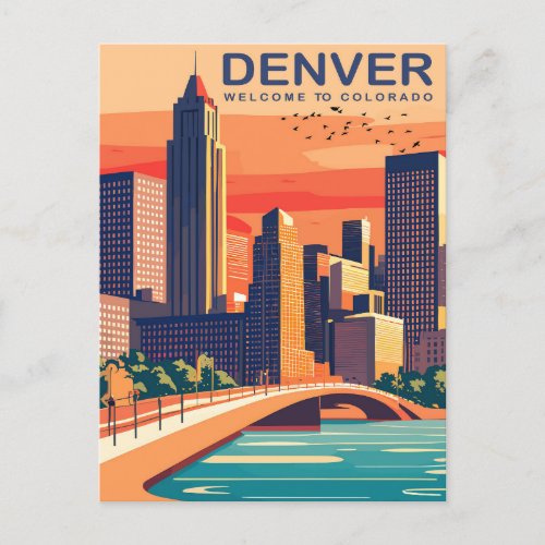 Denver Southplatte River Colorado Travel Postcard