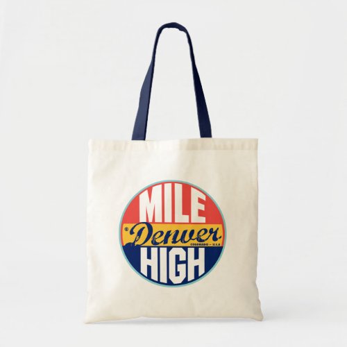 Denver Vintage Label Tote Bag