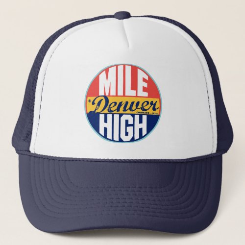 Denver Vintage Label Trucker Hat