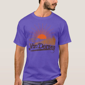 Denver Vintage Sun Landscape T-Shirt