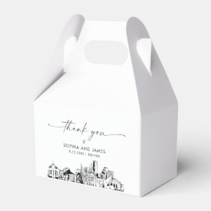 Denver Wedding Personalized Favor Box