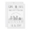 Denver Wedding Stylized Skyline Save the Date