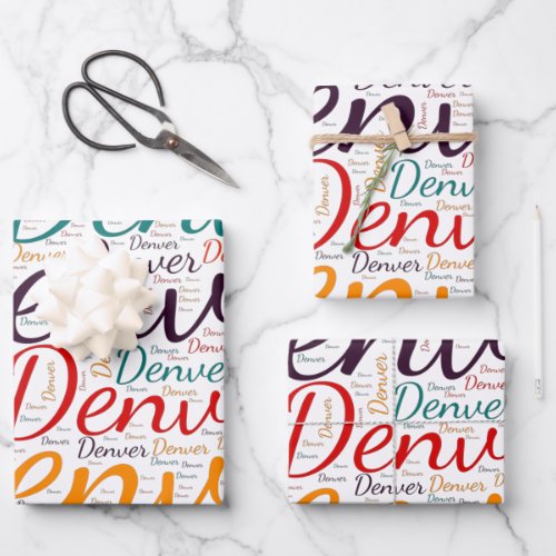 Denver Wrapping Paper Sheets