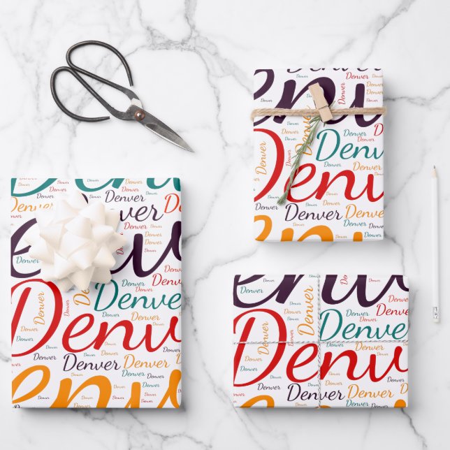 Denver Wrapping Paper Sheets (Front)